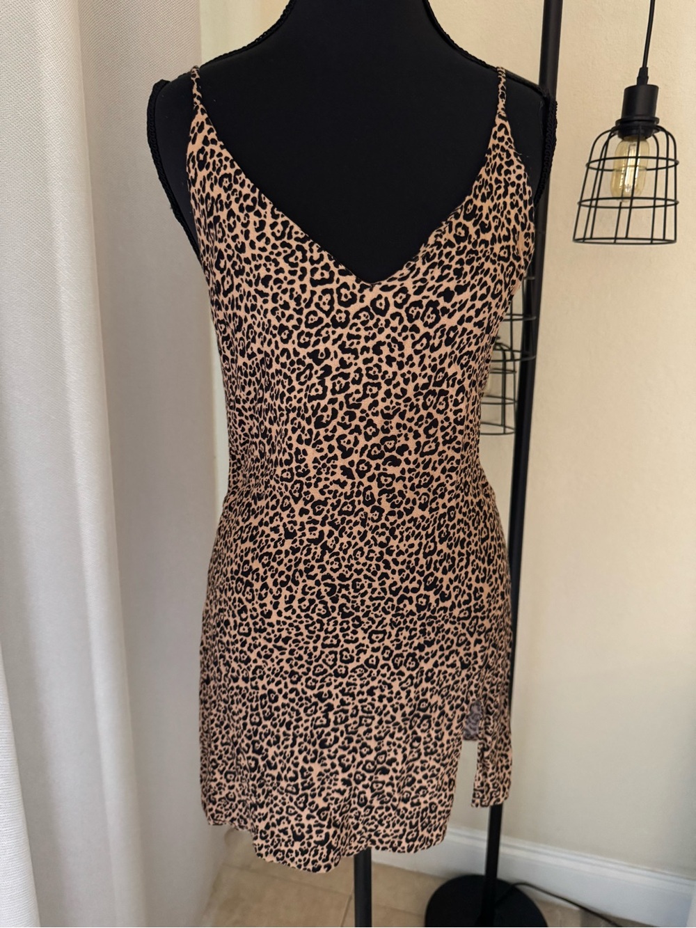 Reformation Leopard Print Mini Dress - Brown & Black - Picture 2 of 6